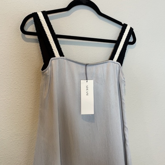 NWT Adeam Lace Up Pleated Slip Dress - Picture 7 of 16